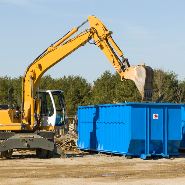 what are the rental fees for a residential dumpster in Crockett County